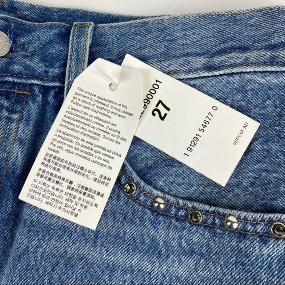 UpCycled *NWT* Levi's Embellished 501 Shorts 27 - Picture 7 of 7